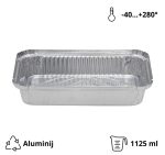 Alu posuda 1125 ml 247x147x45 mm 100 kom
