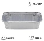 Alu posuda 1950 ml 260x190x56 mm 100 kom