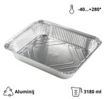 Alu posuda 3180 ml 322x255x51 mm 100 kom