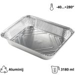 Alu posuda 3180 ml 322x255x51 mm 100 kom