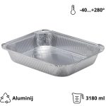 Alu posuda 3180 ml 322x260x50 mm 100 kom