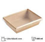 Papirnata posuda OneClick Bottom 500/b za poklopcem (komplet)