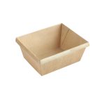 Papirnata posuda OneClick 250 ml, 100x85x45 mm, kraft/kraft, bez poklopca 50 kom