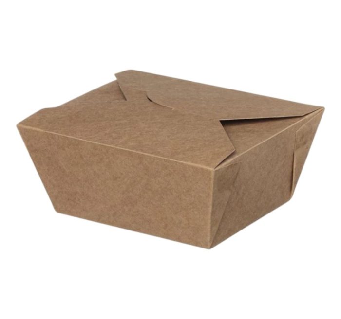 Papirnata posuda 3000 ml 195х140х90 mm kraft 50 kom
