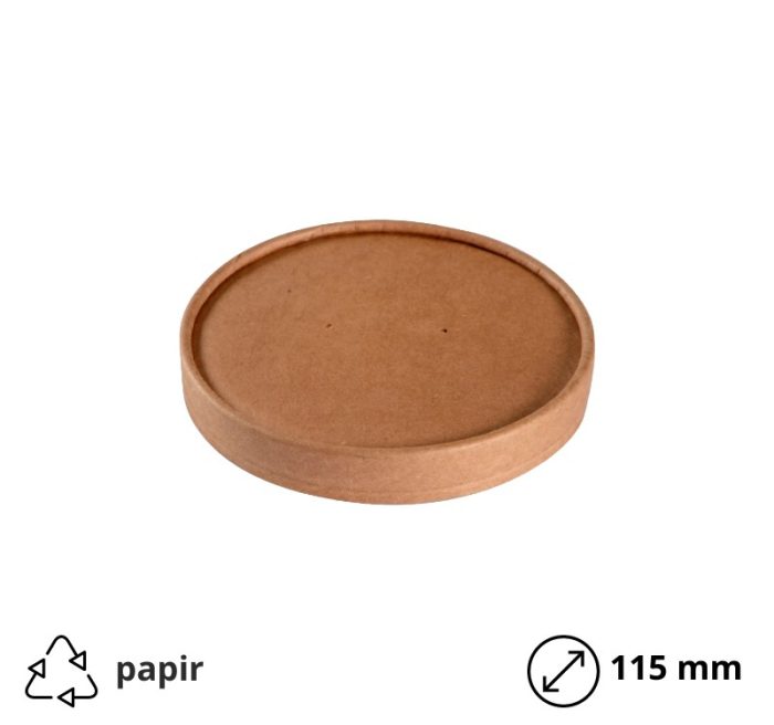 Papirnati poklopac d=115 mm kraft 25 kom