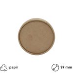 Poklopac papirnati Tambien ECO d=97 mm kraft 25 kom