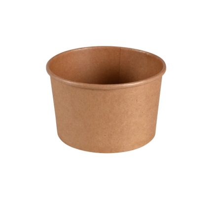Papirnata posuda 480 (550) ml d=110 mm h=70 mm, kraft, bez poklopca 50 kom