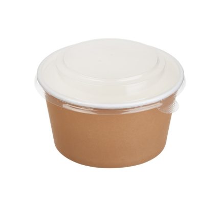 Posuda papirnata Tambien ECO 720ml d=135 mm, h=68mm kraft, za poklopcem, 50 kom (komplet)