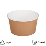 Papirnata posuda Tambien ECO 720 ml d=135 mm h=68mm kraft, bez poklopca 50 kom