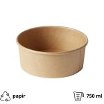 Papirnata posuda 750 ml d=150 mm h=60mm kraft, bez poklopca 50 kom