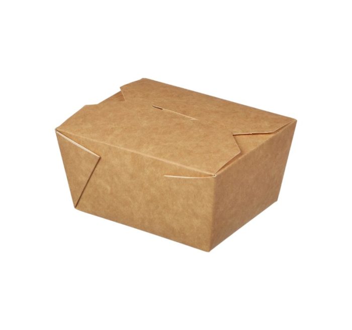 Papirnata posuda Fold Box 600 ml 110x90x65 mm, kraft 25 kom