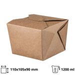 Papirnata posuda 1200 ml 110х105х90 mm kraft 50 kom