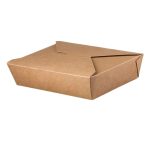 Papirnata posuda 1500 ml 195х140х48 mm kraft 50 kom