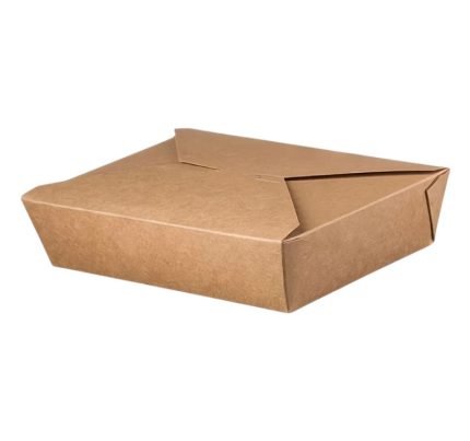 Papirnata posuda 1500 ml 195х140х48 mm kraft 50 kom