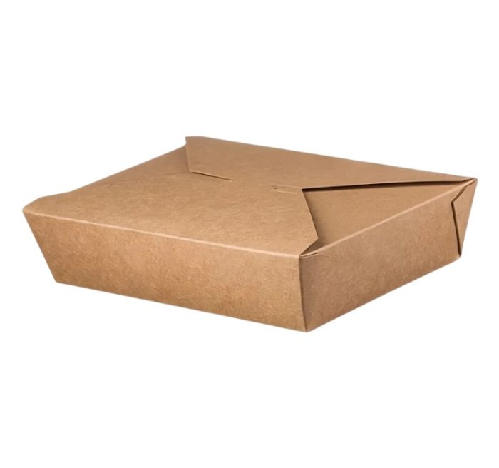 Papirnata posuda 1500 ml 195х140х48 mm kraft 50 kom