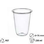 Posudica PET 200 (230) ml d=76 mm h=93 mm prozirna  50 kom