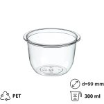 Posudica PET 300(330)ml d=99 mm h=60 mm prozirna 60 kom