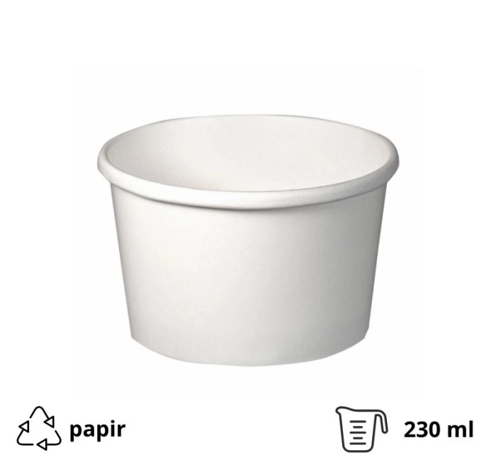 Papirnata skodelica 240 ml bijela 30 kom