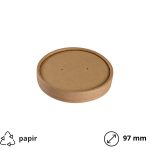 Papirnati poklopac d=97 mm (240ml) kraft 25 kom