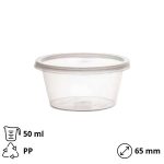 Posuda za umake PP 50 ml sa uklonjivim poklopcem (set)  200 kom