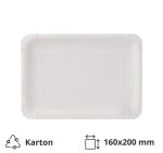 Papirnati tanjur 160х200 mm bijeli 250 kom