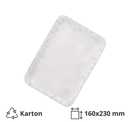 Papirnati tanjur 160х230 mm bijeli 250 kom