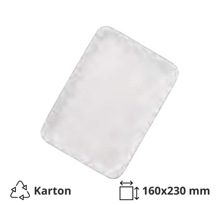 Papirnati tanjur 160х230 mm bijeli 250 kom