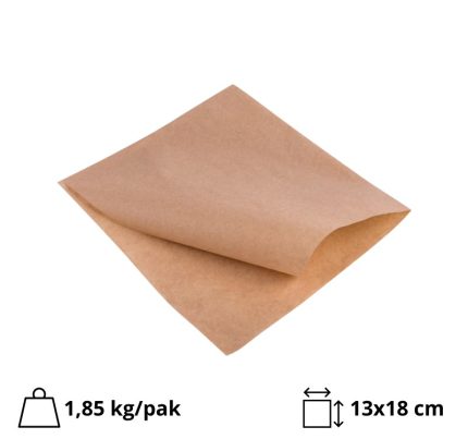 Vrećica za hamburgere 130х180 mm kraft 4000 kom