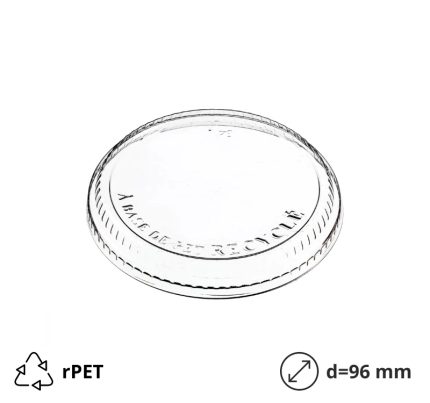 Poklopac rPET za posudico Vintage 280 (300) ml d=96 mm h=13 mm 50 kom