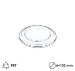Poklopac rPET za posudico 300 (330) / 410 (440) d=102 mm h=13 mm 60 kom