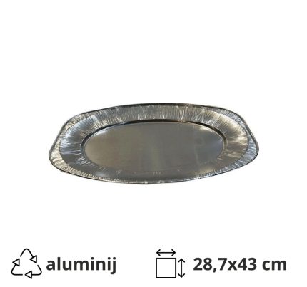 Aluminijski poslužavnik M 28,7×43 cm 10 kom