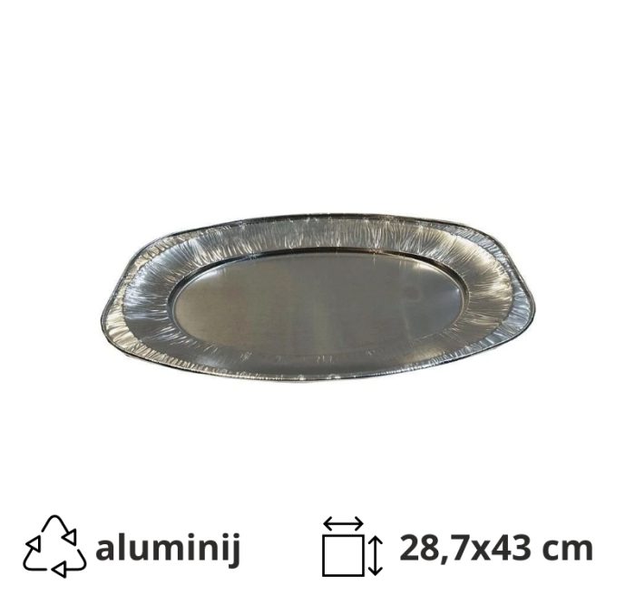 Aluminijski poslužavnik M 28,7×43 cm 10 kom