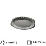 Aluminijski poslužavnikj S 24x35 cm 10 kom