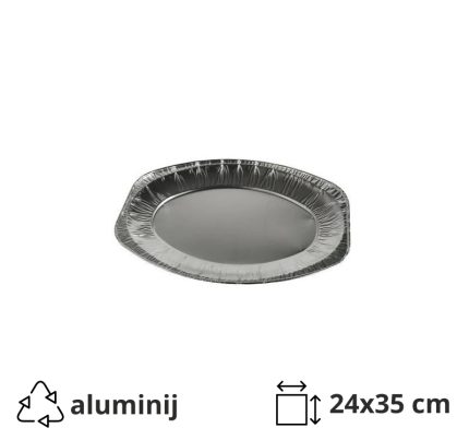Aluminijski poslužavnikj S 24×35 cm 10 kom