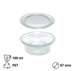 Posuda za umake za poklopcem PET 100 ml, 50 kom (komplet)