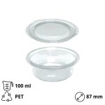 Posuda za umake za poklopcem PET 100 ml, 50 kom (komplet)
