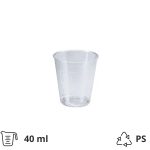 Čaša 40 ml prozirna 25 kom