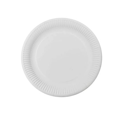 Papirnati tanjur d=180 mm bijeli laminiran 50 kom