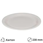 Papirnat tanjur d=230 mm bel laminiran 100 kom