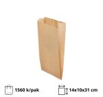 Papirnata vrećica 140х100х280 mm kraft 1560 kom