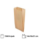 Papirnata vrećica 140х100х280 mm kraft 1560 kom