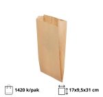 Papirnata vrećica 170х95х310 mm kraft, 1420 kom