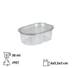 Posuda za umake sa poklopcem rPET 50 ml prozirna 200 kom