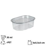 Posuda za umake sa poklopcem rPET 50 ml prozirna 200 kom