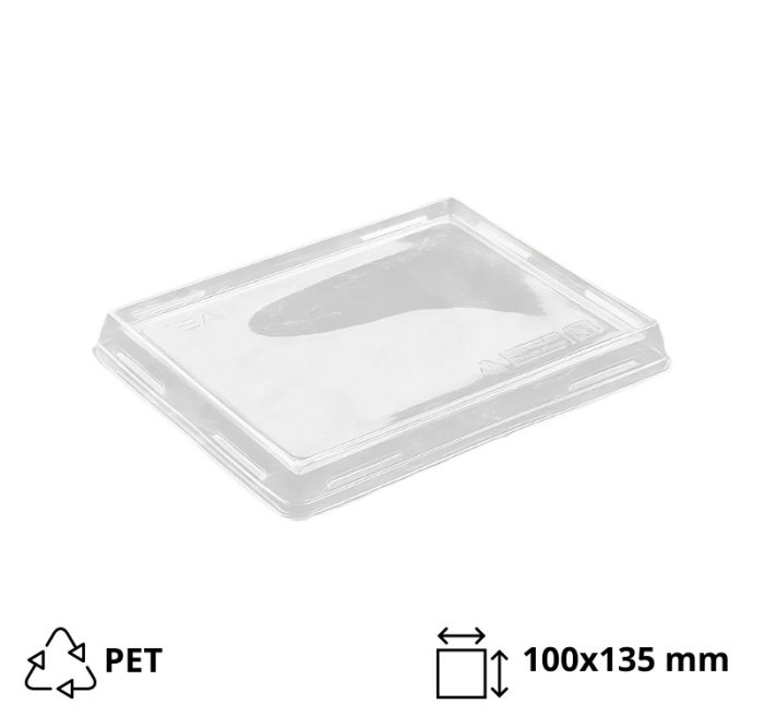 Poklopac za posudu One Click 100x135mm proziran, raven 50 kom
