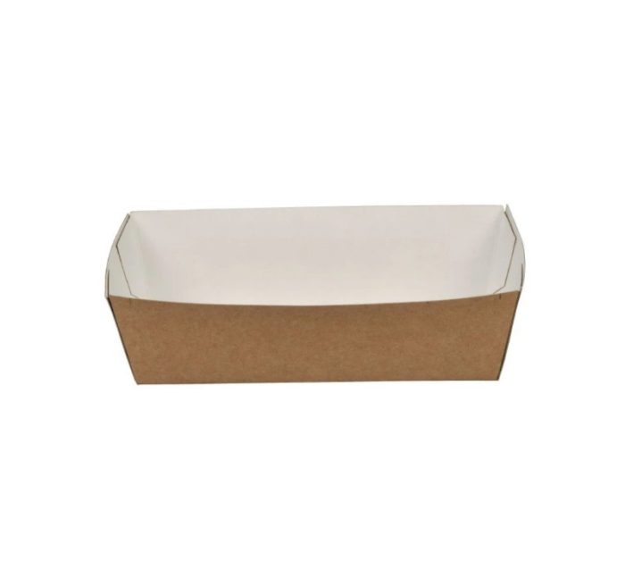 Papirnata plitica 157x82x43 mm (gornje dimenzije) kraft 90 kos