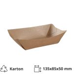 Papirnata plitica L 200x96x50 mm (gornje dimenzije) kraft 250 kos