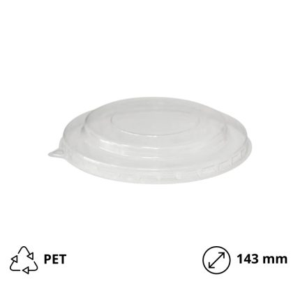 Poklopac PET za posudu papirnatu 550 ml d=143 mm 50 kom