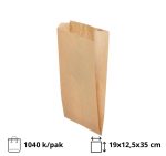 Papirnata vrećica 190х125х350 mm kraft, 1040 kom 1040 kom