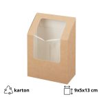 Posuda za wrap/tortilje s folijom 90x50x130 mm kraft 50 kom